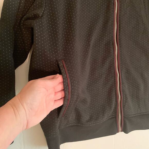 LOUIS CHAVLON Men’s Charcoal Grey Red Trim Full Zip Front Jacket Size 3XL - Picture 11 of 15